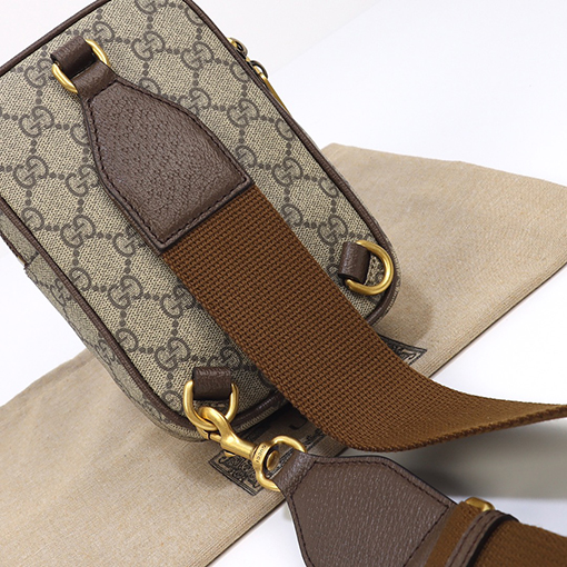 グッチ ショルダー バック GUCCI ラウン , グレー 番号752565