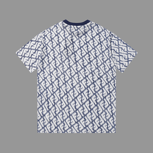 フェンディ 半袖Tシャツ FENDIスーパーコピー ダブルFデジタルプリントTシャツ