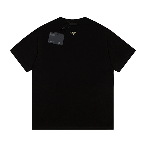 プラダ 半袖Tシャツ  PRADA三角ロゴプレート