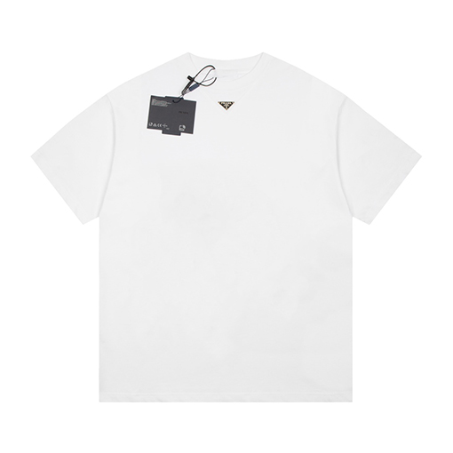 プラダ 半袖Tシャツ  PRADA三角ロゴプレート