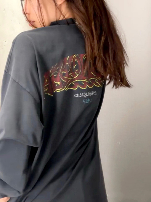 バレンシアガ 半袖Tシャツ  インクジェットスプレーペイント柄ショートスリーブ 3色