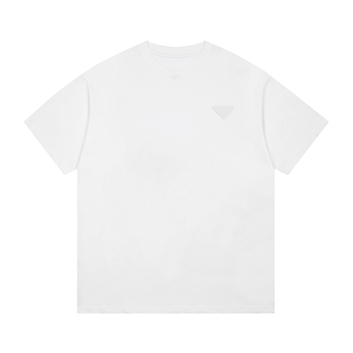 プラダ Tシャツ スーパーコピー ライアングルホワイトロゴTシャツ