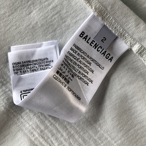 バレンシアガ 半袖Tシャツ  BALENCIAGAクリプトアートが施されたワイドシルエット半袖Tシャツ