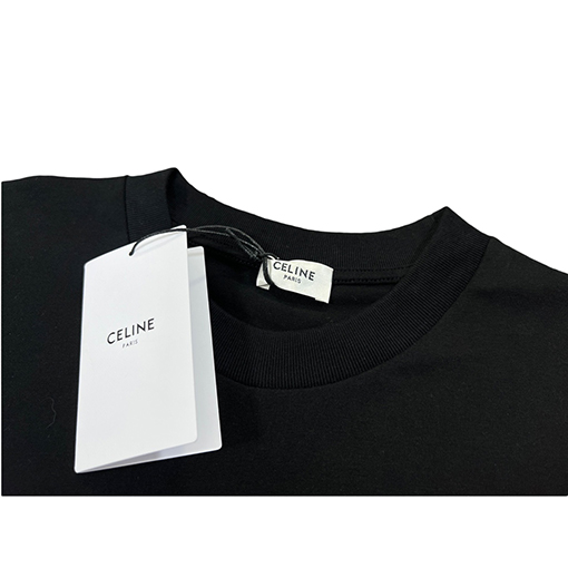 セリーヌ 半袖Tシャツスーパーコピー CELINE レッドロゴプリント シンプル