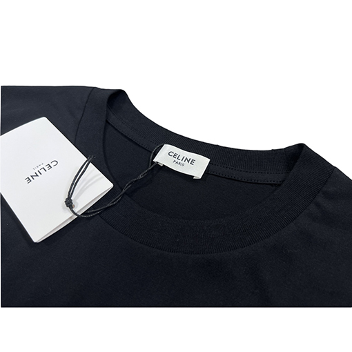 セリーヌ 半袖Tシャツコピー アルファベットプリントロゴの半袖Tシャツ