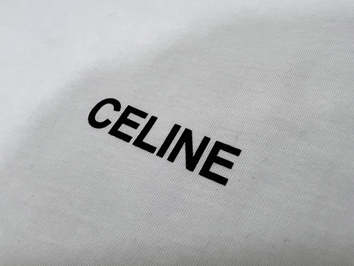 セリーヌ 小文字 プリントロゴTシャツ シンプルで洗練celine スーパーコピー