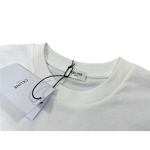 セリーヌ 小文字 プリントロゴTシャツ シンプルで洗練celine スーパーコピー