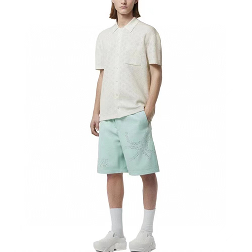 ヴィトン ニット 半袖Tシャツ スーパーコピー  Louis Vuitton シルク混紡半袖シャツ mini monogram
