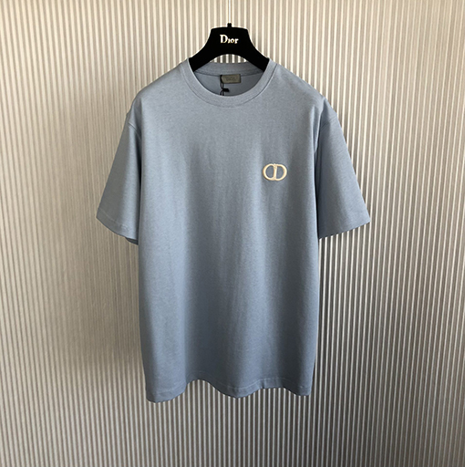 ディオール 半袖 Tシャツ CD刺繍ロゴ