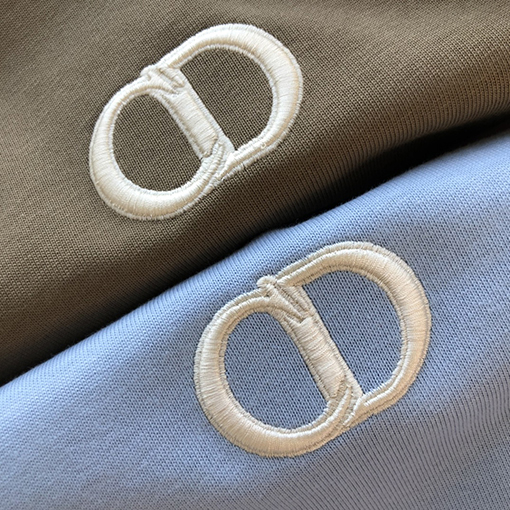 ディオール 半袖 Tシャツ CD刺繍ロゴ