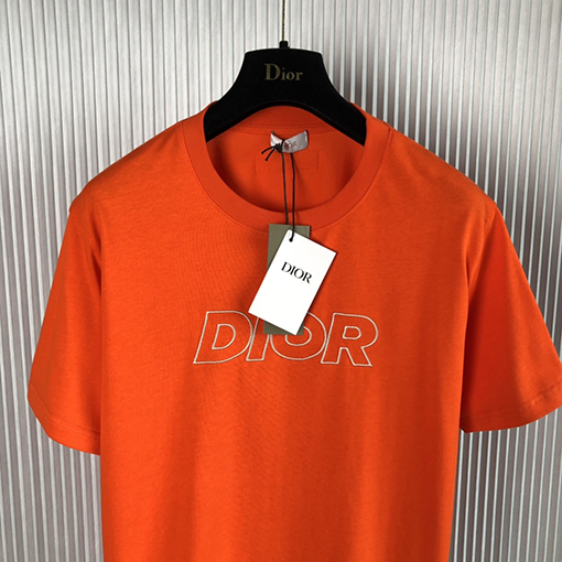 ディオール 半袖Tシャツ DIOR刺繍が施されたワイドフィットTシャツ