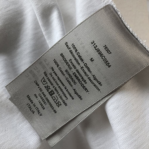 ディオール 半袖Tシャツ DIOR刺繍が施されたワイドフィットTシャツ