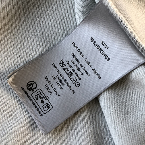 ディオール 半袖Tシャツ DIOR ロゴプリントのラウンドネックプルオーバーTシャツ