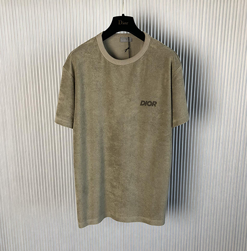 ディオール 半袖Tシャツ DIOR ロゴプリントのラウンドネックプルオーバーTシャツ