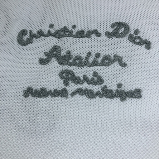 ディオール ポロ 半袖Tシャツ 刺繍入りショートスリーブ襟付きポロシャツ