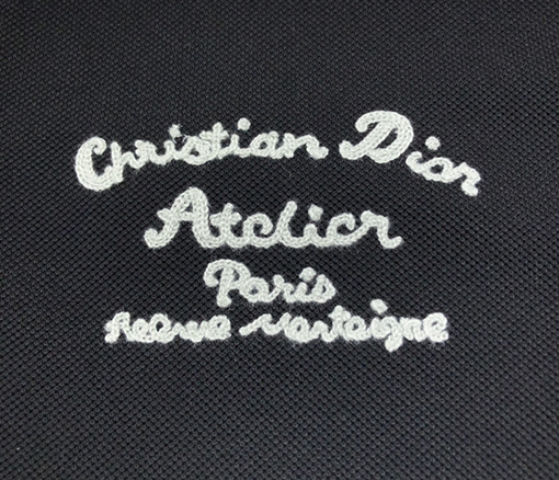 ディオール ポロ 半袖Tシャツ 刺繍入りショートスリーブ襟付きポロシャツ