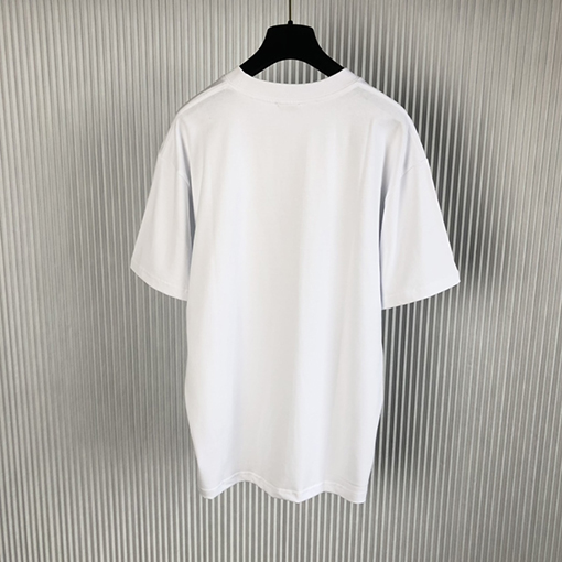 ディオール 半袖Tシャツ  老花柄と文字プリントの新作半袖Tシャツ