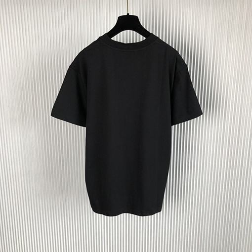 ディオール 半袖Tシャツ  老花柄と文字プリントの新作半袖Tシャツ