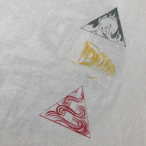 ディオール 半袖Tシャツ 三角形のラウンドネック半袖Tシャツ