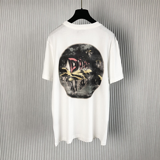 ディオール 半袖Tシャツ 三角形のラウンドネック半袖Tシャツ