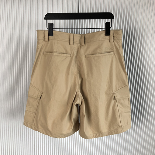 ディオール ハーフパンツ コットンブレンドワークウェアポケット付きカジュアルショートパンツ