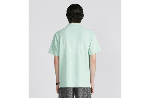 ディオール  半袖Tシャツ CD Diamond パターンの襟付き半袖POLOシャツ