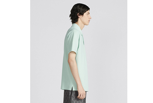 ディオール  半袖Tシャツ CD Diamond パターンの襟付き半袖POLOシャツ