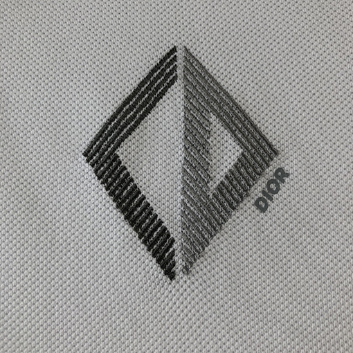 ディオール  半袖Tシャツ CD Diamond パターンの襟付き半袖POLOシャツ