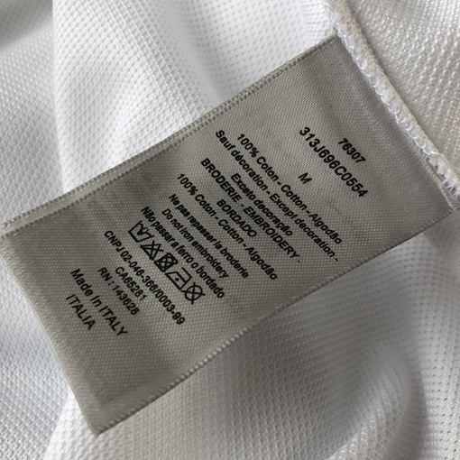 ディオール  半袖Tシャツ CD Diamond パターンの襟付き半袖POLOシャツ