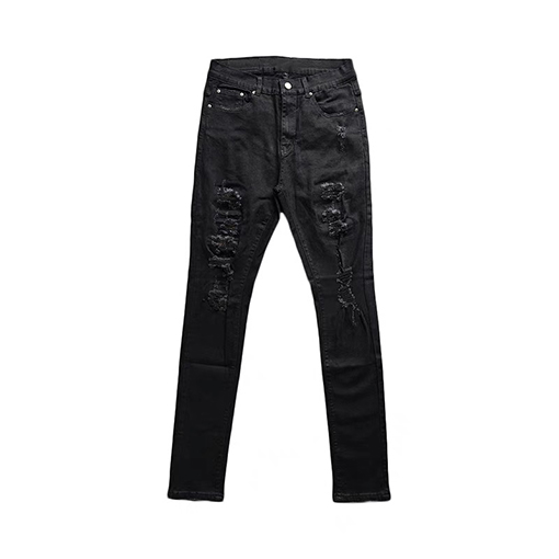 AMIRI デニムパンツ ブラックスタッズダメージジーンズパンツ