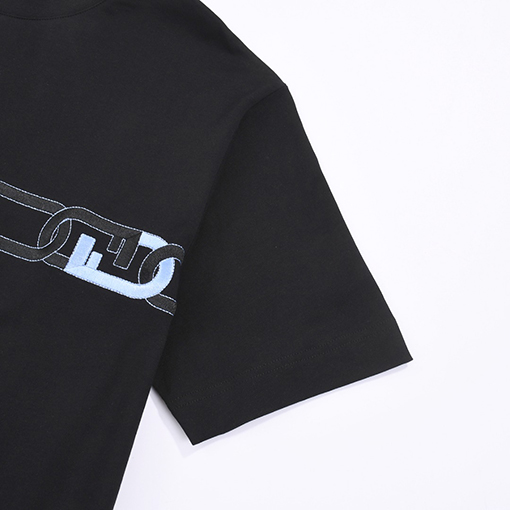 フェンディ半袖Tシャツ スーパーコピー FENDI新作刺繍Tシャツ