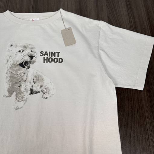 セント マイケル スーパーコピー SAINT MICHAEL X NEIGHBORHOOD コラボ 犬柄プリント半袖 クラシックなユニセックスデザイン