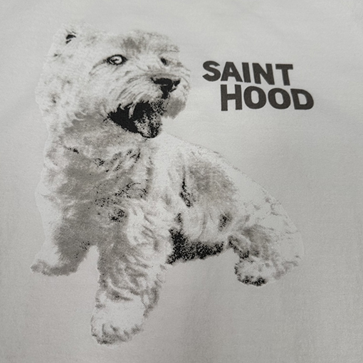 セント マイケル スーパーコピー SAINT MICHAEL X NEIGHBORHOOD コラボ 犬柄プリント半袖 クラシックなユニセックスデザイン