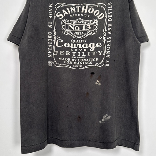 セント マイケル  SAINT MICHAEL X  NEIGHBORHOOD  ウォッシュショートスリーブTシャツ