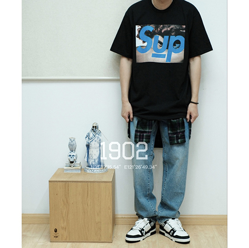 シュプリーム 半袖Tシャツ SUPREME X UNDERCOVER フェイスTシャツ - 人物ロゴプリントのショートスリーブTシャツ