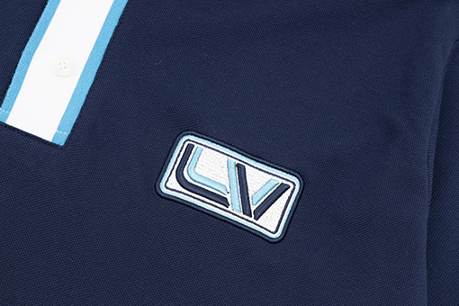 ヴィトン 半袖Tシャツ スーパーコピー Louis Vuitton 刺繍バッジポロTシャツ