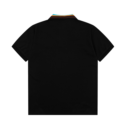 グッチ 半袖Tシャツ レインボーカラーの双G刺繍ポロシャツ