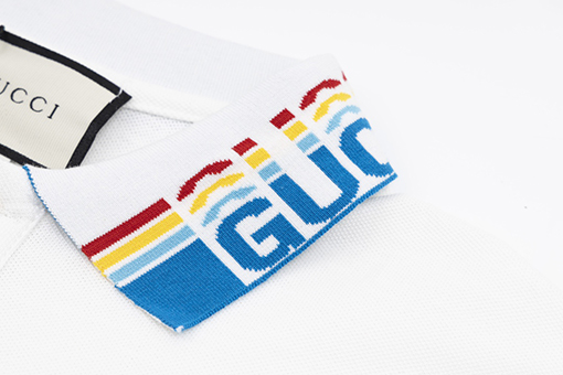 グッチ 半袖Tシャツ GUCCIロゴカラーポロシャツ