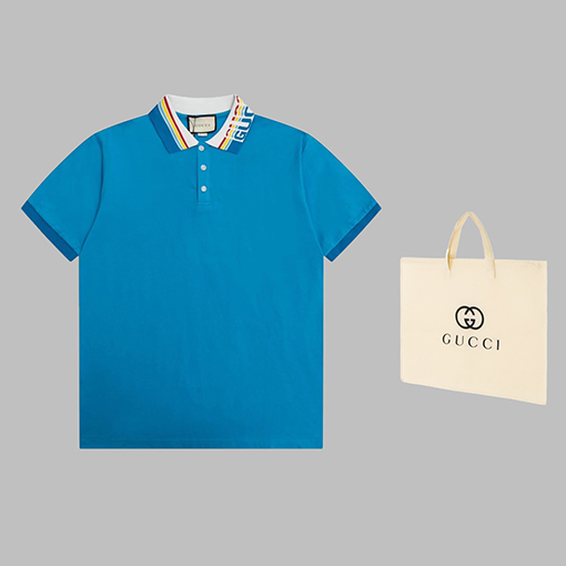 グッチ 半袖Tシャツ GUCCIロゴカラーポロシャツ