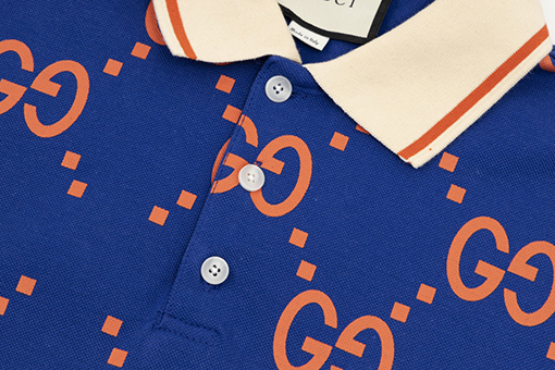 グッチ 半袖Tシャツ スーパーコピー GGダイヤモンド柄フットポロシャツ