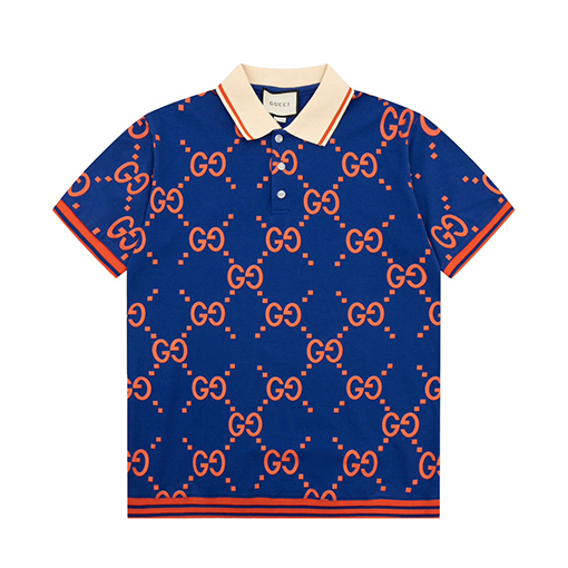 グッチ 半袖Tシャツ スーパーコピー GGダイヤモンド柄フットポロシャツ