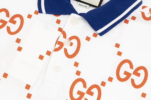 グッチ 半袖Tシャツ スーパーコピー GGダイヤモンド柄フットポロシャツ