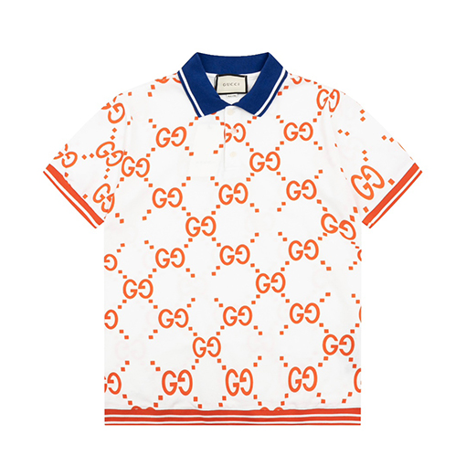 グッチ 半袖Tシャツ スーパーコピー GGダイヤモンド柄フットポロシャツ