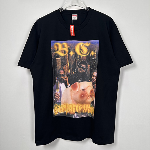 シュプリーム 半袖Tシャツ スーパーコピー Supreme x Bernadette Corporation Money Teeお金をもたらす猪のプリント