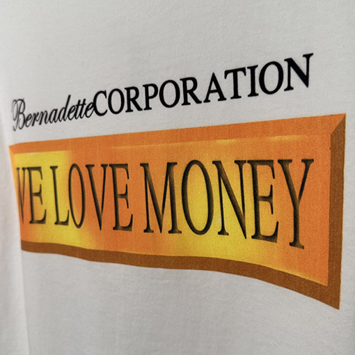 シュプリーム 半袖Tシャツ スーパーコピー Supreme x Bernadette Corporation Money Teeお金をもたらす猪のプリント