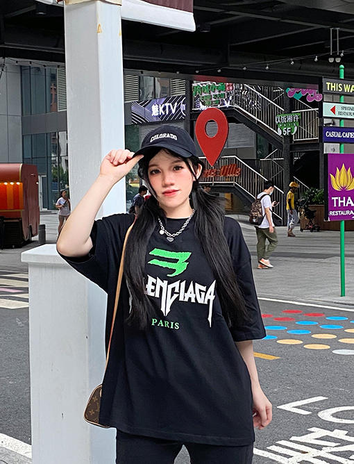 バレンシアガ 半袖Tシャツ スーパーコピー BALENCIAGA ロゴTシャツ