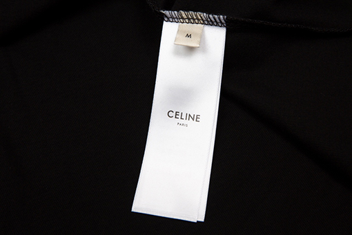 セリーヌ ロゴ 半袖Tシャツ CELINE クラシックロゴ 刺繍ショートスリーブTシャツ