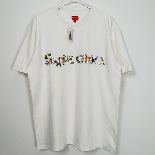 シュプリーム 半袖Tシャツスーパーコピー  ANIMAL KINGDOM S/S TOP 刺繍動物王国ロゴショートスリーブTEE