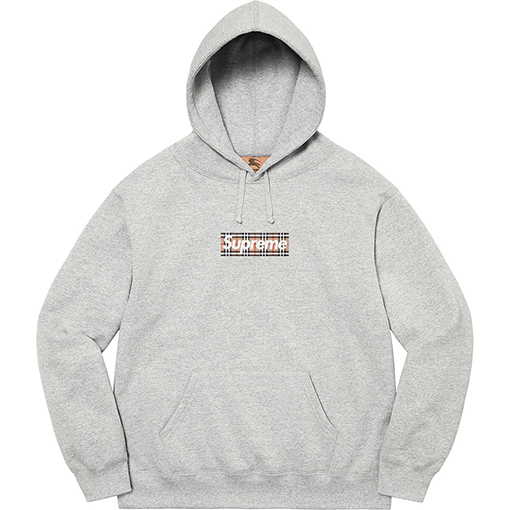 シュプリーム x バーバリー パーカー コラボ SUPREME × BURBERRY BOX LOGO フードパーカー
