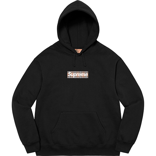 シュプリーム x バーバリー パーカー コラボ SUPREME × BURBERRY BOX LOGO フードパーカー